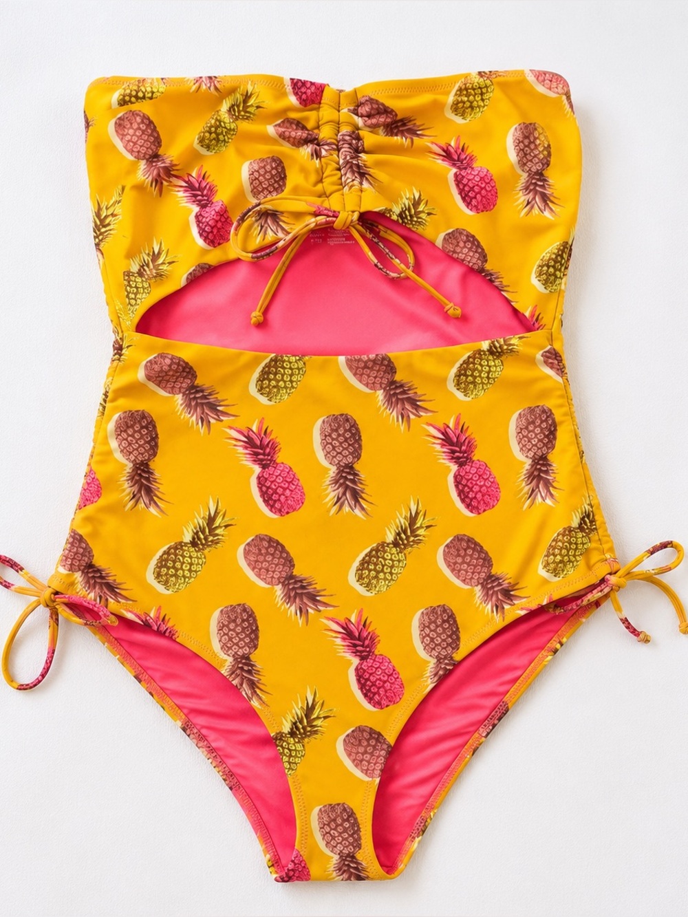 Aerie Pineapple One Piece Swimsuit Size Small